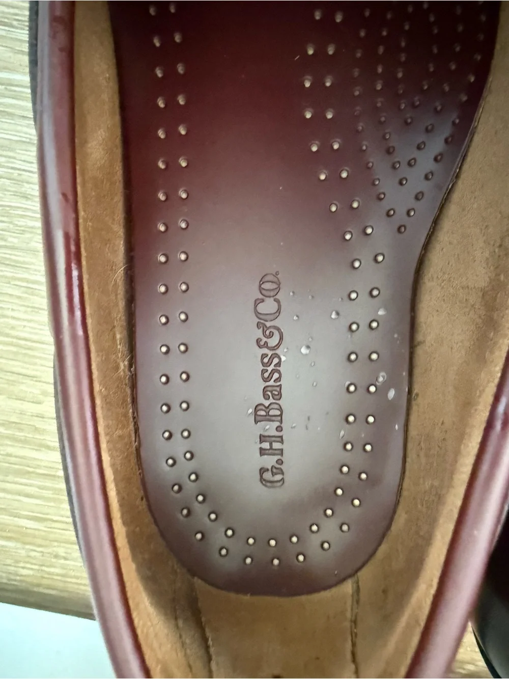 G.H. Bass & Co. Burgundy Tassel Kiltie Loafers